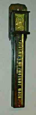 Japanese Rosewood Shaku Dokei Striking Hanging Stick Pillar Wall Clock Working