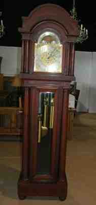 Early 1914 Antique Herschede 9 Tube 95" tall Grandfather Clock
