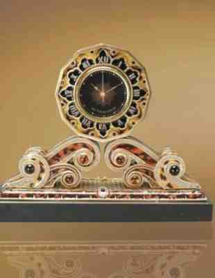 JAY STRONGWATER "ELLSWORTH" DECO MANTEL CLOCK LIMITED EDITION