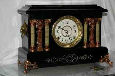 SETH THOMAS Mantel Antique Clock c/1896-  RESTORED --