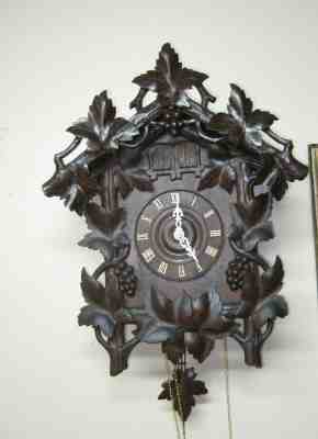 VINTAGE GORDIAN HETTICH SOHNE QUAIL/CUKOO CLOCK.  A BEAUTY
