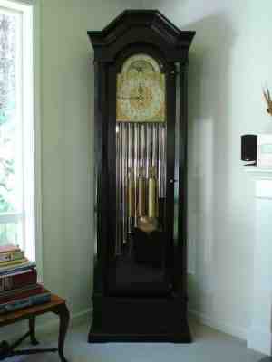 Antique 1916 Herschede Grandfather Clock 9 Tubes 3 chimes w/ Provenance        