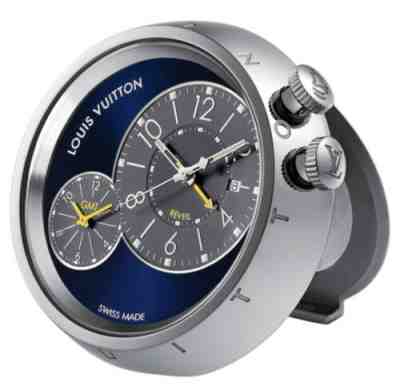 Louis Vuitton watch clock Tambour XXL Quartz Travel Blue Q181E0
