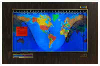 KILBURG GEOCHRON World Clock / Vintage 1991 / Black Walnut / Just Opened!
