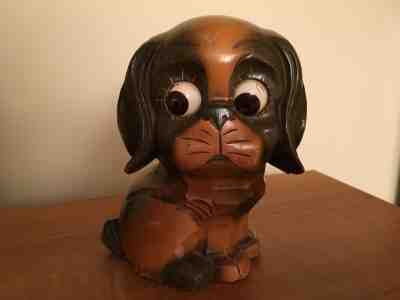 RARE OSWALD 8 DAY GERMAN OSUHR DOG CLOCK - SHARP !