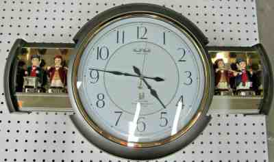 *~NLA Rhythm SMALL WORLD Musical Wall Clock Opens/Closes 4MH638 Lights Up L@@K~*
