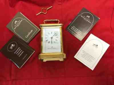 MATTHEW NORMAN FINE CARRIAGE CLOCK & KEY 1754 CC VINTAGE EXCELLENT PACKAGE
