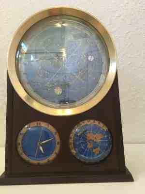 SPILHAUS SPACE CLOCK  excellent recent restoration, very rare.