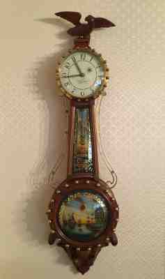Foster Campos Mahogany Girandole Banjo Clock