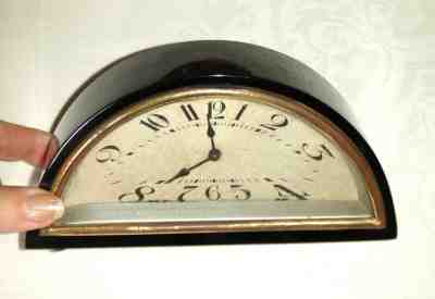 RARE Vintage Art Deco Cherry Red Amber Faturan Clock (Case 129gms)