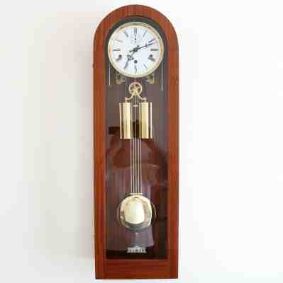KIENINGER XXL Wall Clock Top RANGE Translucent WESTMINSTER Chime Weights Germany