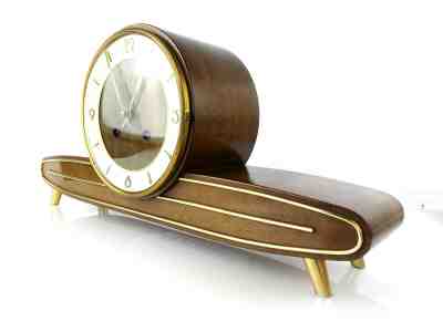 Junghans chiming antique mantel clock art deco german mid century Hermle speaker