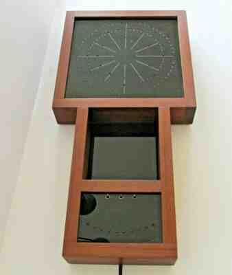 VTG AMELECT ELECTRONIC EYE WALL CLOCK- CL7402 MID-CENTURY RETRO NEEDS REPAIR