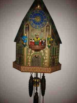 E. SCHMECKENBECHER CHURCH OF OUR LADY GERMANY ONE DAY CUCKOO CLOCK RARE! !!!!