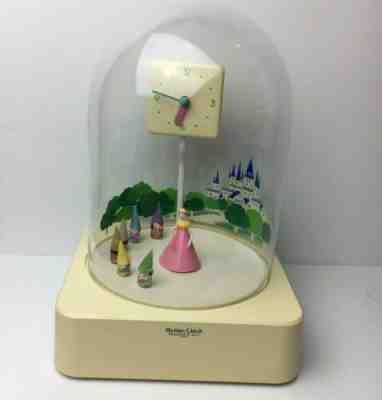 Jeco Action Clock Japan 1970’s Vintage Dome Castle Dwarf Princess