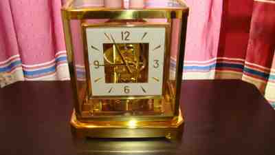 Swiss Le Coultre Atmos 15 Jewel Mantel Clock - 528 /Original Certification  