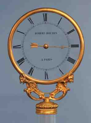 Glass Column and Dial Mystery Clock