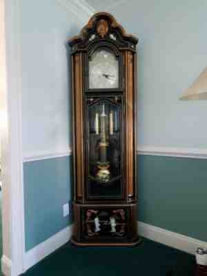 Grandfather Clock, Tempus Fugit Asian w/ Mother of Pearl