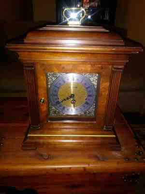 Stunning Vintage HOWARD MILLER MANTLE CLOCK 3 Chime  # 612436 WORKS GREAT !