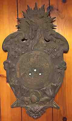 RARE GERMAN ANTIQUE  ROOSTER WALL CLOCK SCHLENKER KIENZLE LEPOSE