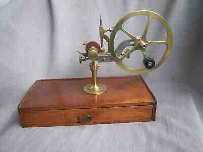  Antique Watchmaker Rounding Up Gear-Watch & Jeweler's Tool Lathe