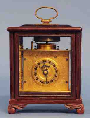 Early Japanese Engraved Bracket Clock