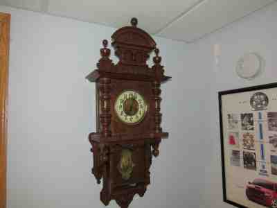 Gustav Becker German Wall Clock/Box 