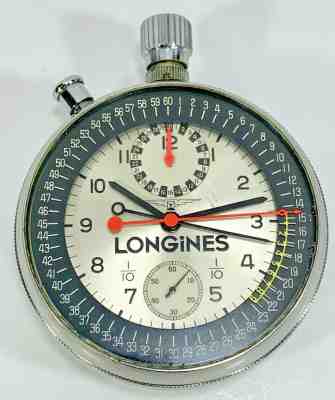 1968 LONGINES Olympic Cal 262 Pocket Chronograph Stopwatch - Needs Service