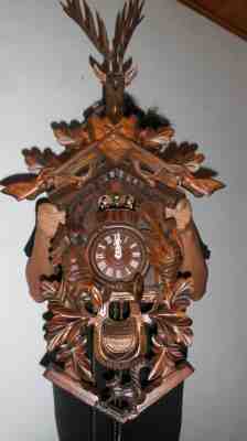 xxl cuckoo clock black forest 8 day mechanical 2 melodie with dancer original