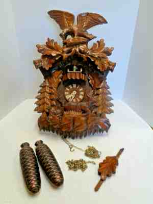 German Romance Cuckoo Clock Swiss Musical Movement