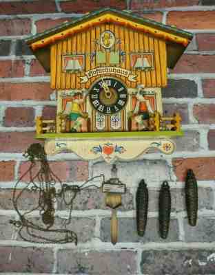 Vintage Hofbrauhaus German Cuckoo Clock West Germany