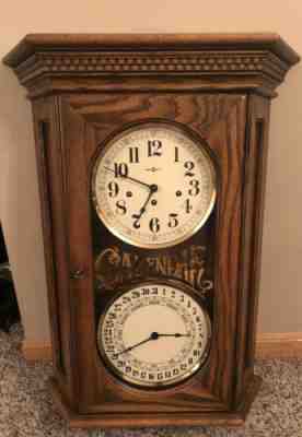 Howard Miller Calendar Wall Clock Westminster Chimes