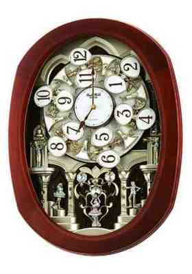Rhythm Clocks  4mh407wu06  "Grand Encore II" Magic Motion Clock