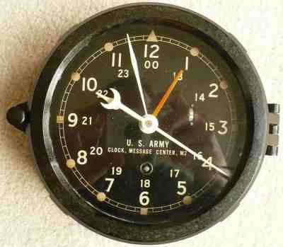 CHELSEA US Army VIETNAM Message Center 1969 CLOCK,Key, FREE SHIPPING*NO RESERVE*