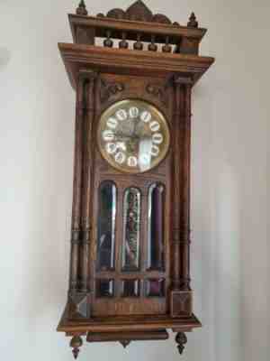 Gazo Family Clock Company San Marcos Antique Wall Clock 