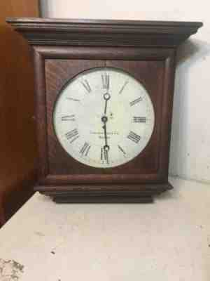Rare Antique Chelsea Clock Co Oak Case Gallery Wall Clock