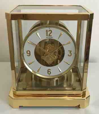 Mint! Fully Serviced 1960's Jaeger LeCoultre Atmos 528-6 Clock- Working!
