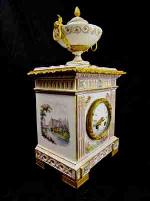 Rare Meissen 19th Century Porcelain Historicism  Circa 1870 Clock  Fine cond.