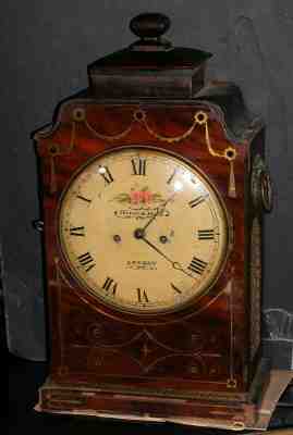 Antique Jno Ham London Inlaid Bracket Clock Double Fusee Time Strike 17c /18c