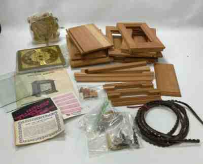 VTG 1984 Emperor Clock Company Cherry Wood Marquis Mantle Clock Kit- No Chime