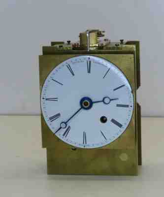 English fusee carriage clock movement Arnold and Frodsham c1850