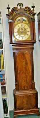 C 1780 RALPH EDEN LIVERPOOL  QUARTER STRIKING  GRANDFATHER CLOCK