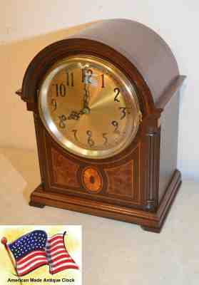 RARE SETH THOMAS GOLDTONE DIAL CHIME 96-1928 WESTMINSTER CHIMES ANTIQUE CLOCK   