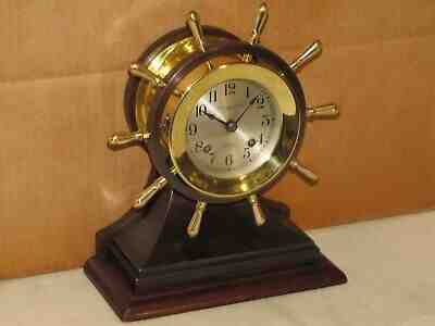 CHELSEA ANTIQUE SHIPS BELL CLOCK~3 3/4" MARINER MODEL 1934 RESTORED