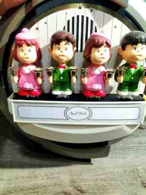 Rhythm Small World Choir Kids Clock 4mh696 RH08 "RARE" Works Flawless