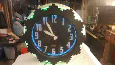 Cleveland Aztec Neon Clock ENCC