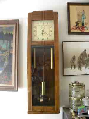    MASTER CLOCK ( I B M ) ART DECO STYLE