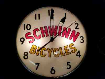 Vintage Schwinn Dealer Clock Original RARE BEAUTIFUL!