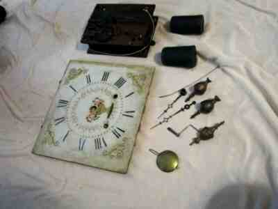 Clock Parts Wooden Movement Silas Hoadley 1786-1870 30 Hr Parts & Repair Only NR