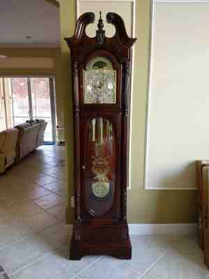 Howard Miller Stewart Clock Model 610-948 in Windsor Cherry Finish